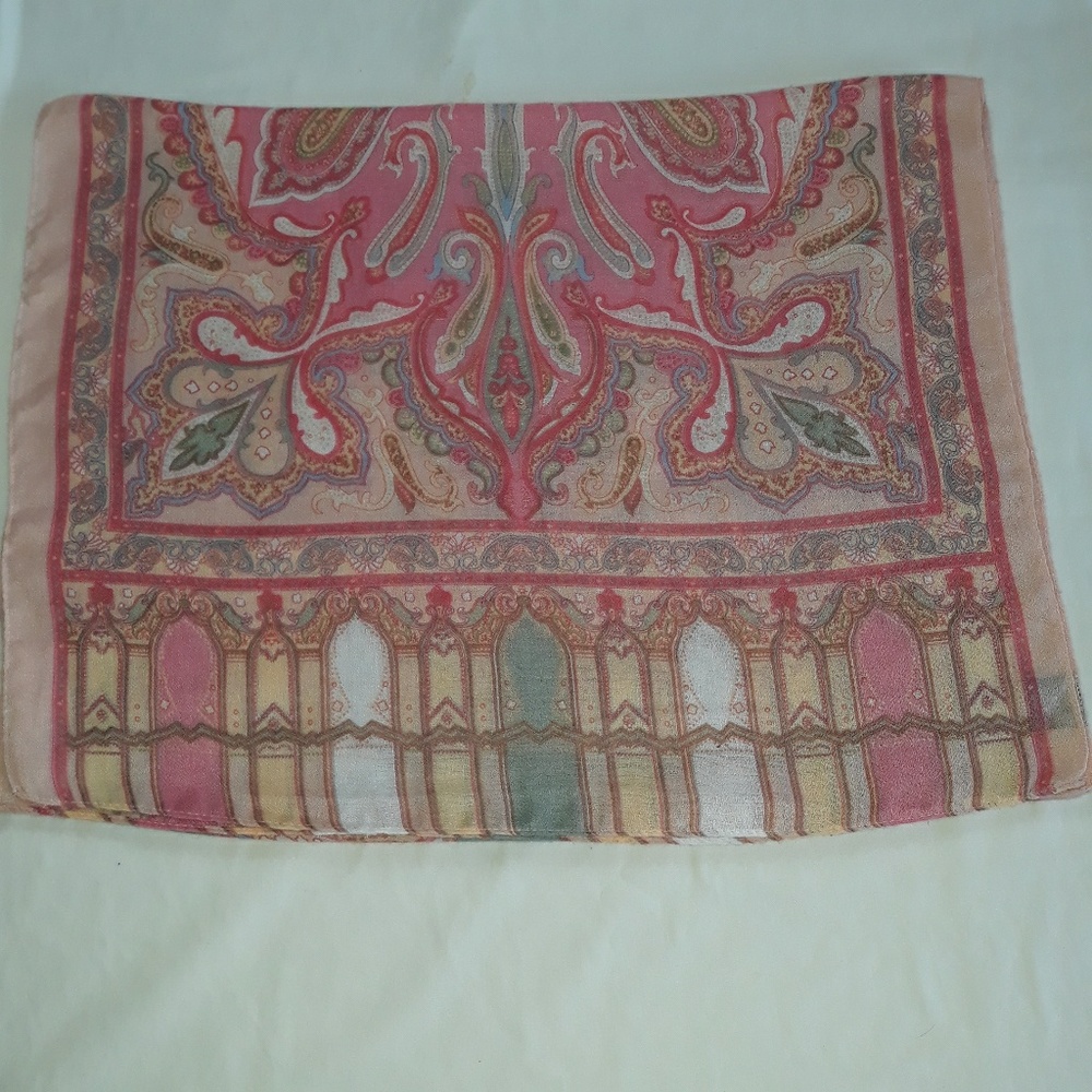 Beautiful Pink/multi Scarf - Picture 2 of 3
